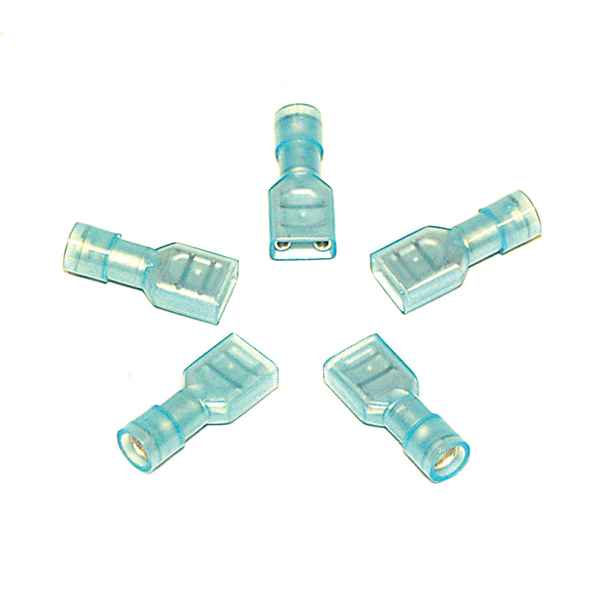 Viair Insulated Terminals - 1/4in. Male, 12-Gauge Wire, 5-Pk., Model# 92922